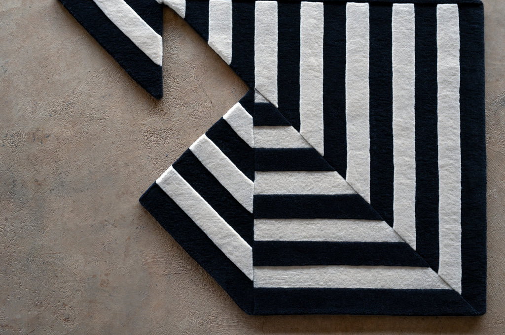 Tangram Bunny Rug by Michael Phelan for Branch, 5.2'X8'
