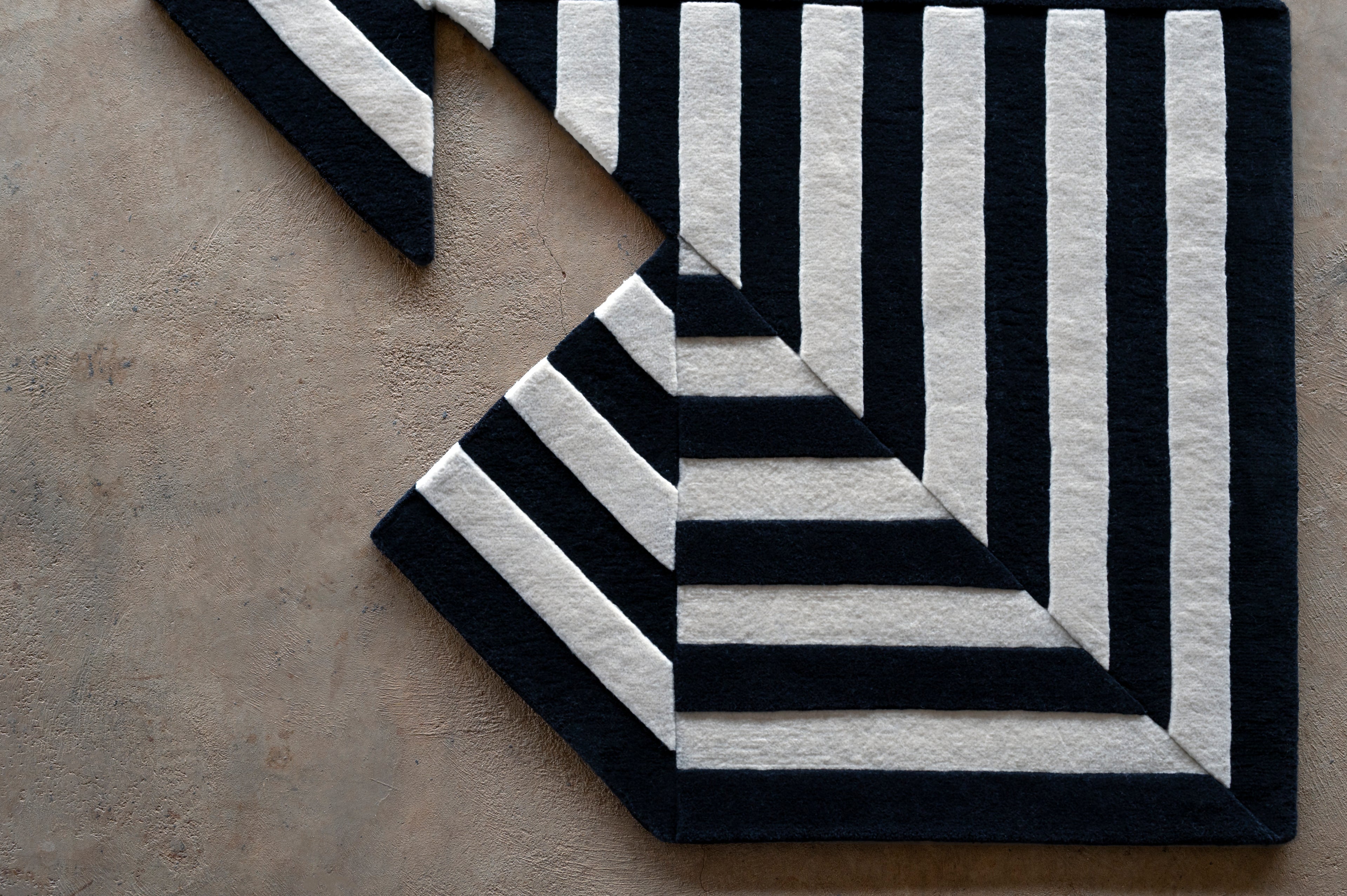Tangram Bunny Rug by Michael Phelan for Branch, 5.2'X8'