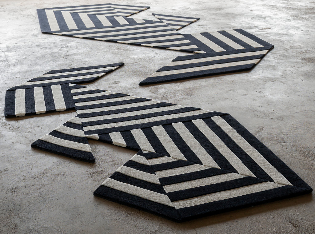 Tangram Bunny Rug by Michael Phelan for Branch, 5.2'X8'