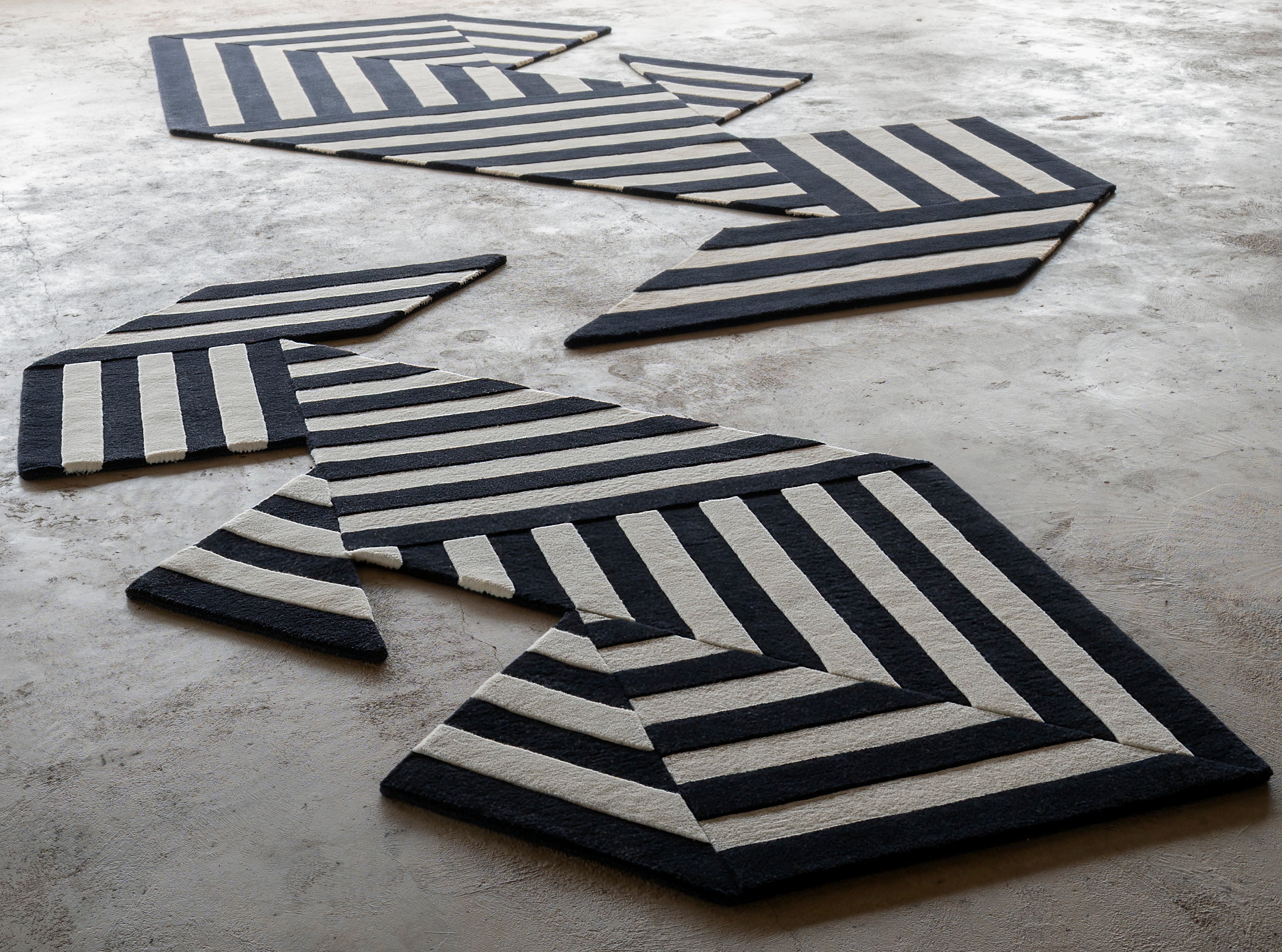 Tangram Bunny Rug by Michael Phelan for Branch, 5.2'X8'